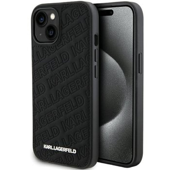 Karl Lagerfeld dėklas iPhone 15 telefonui HC Quilted K Pattern, juodas