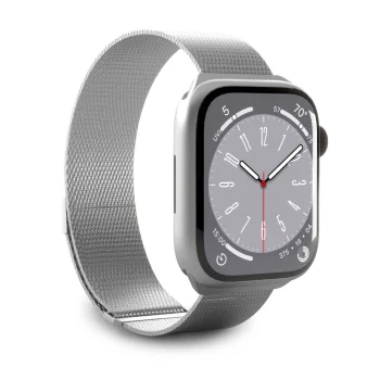 Puro Milanese dirželis Apple Watch 38 / 40 / 41 mm, sidabrinis
