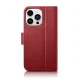 Icarer dėklas iPhone 14 Pro Max 2-in-1 su RFID apsauga, raudonas
