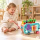 ECOTOYS medinis edukacinis veiklos centras drambliukas 8in1 su ksilofonu ir rūšiuokle