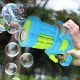 Elektrinis vandens ir muilo burbulų pistoletas 2in1, 35 cm, mėlynai žalias