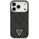 Guess dėklas iPhone 17 Pro telefonui 4G PU Leather, juodas