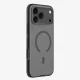 Nillkin iPhone 17 Pro Max dėklas Super Frosted Shield Pro Magnetic, skaidrus juodas