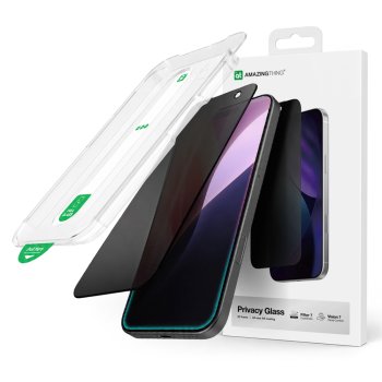 Apsauginis stiklas AmazingThing Titan Vision 7 Privacy iPhone 17 Pro