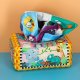 Montessori Sensory Tissue Box Sorter Toy, Multicolor