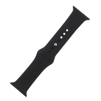 Silikoninis dirželis Apple Watch 38 / 40 / 41 mm S/M, juodas