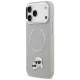 Karl Lagerfeld Karl & Choupette Pins MagSafe dėklas iPhone 17 Pro, pilkas