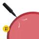 Gimnastikos kamuolys 4Fizjo Reh Ball, 85 cm, raudonas
