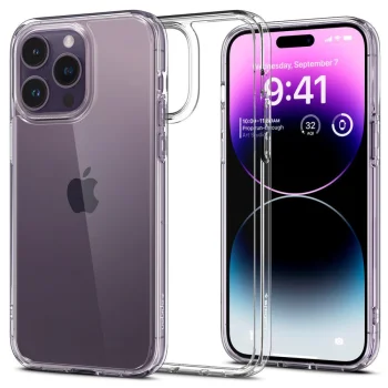 Apple iPhone 15 Pro 6.1'' Spigen Ultra Hybrid Case Cover, Crystal Clear
