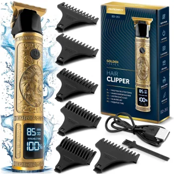 Plaukų ir barzdos kirpimo mašinėlė Berdsen BD-261 Barber Master, auksinė