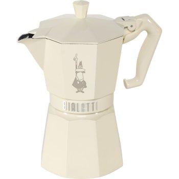 Bialetti Moka Exclusive 6-Cup kavos virimo aparatas, kreminis