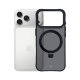 3mk Smoke Case Mag&Stand dėklas, skirtas iPhone 17 Pro, juodas