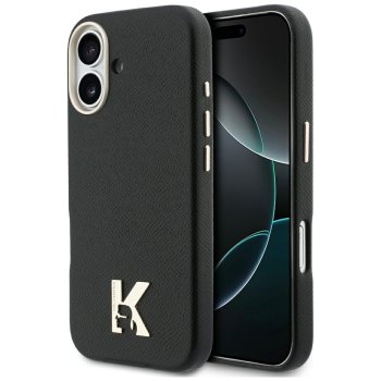Karl Lagerfeld Karl Head Logo MagSafe dėklas iPhone 17 telefonui, juodas