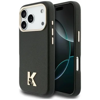 Karl Lagerfeld Karl Head Logo MagSafe dėklas, skirtas iPhone 17 Pro, Juodas
