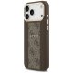 Guess HC MagSafe PU 4G Stripe dėklas iPhone 17 Pro Max, rudas