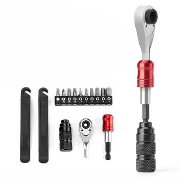 Rockbros 43210049001 Bicycle Repair Kit with Ratchet - Black