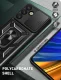 Dėklas Samsung Galaxy S25 Edge su kameros dangteliu ir stovu Hybrid Armor Camshield, juodas