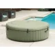 Inflatable Hot Tub Spa 4-Person Intex 28426NP Hydromassage, Beige