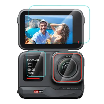 Puluz 3-in-1 Tempered Glass Protector Set for Insta360 Ace Pro (PU951T)