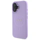 Guess dėklas iPhone 16 telefonui Saffiano MagSafe, violetinis