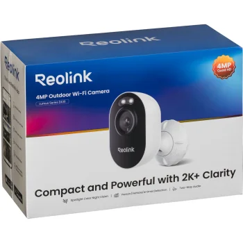 Lauko vaizdo kamera Reolink Lumus Series E430 4MP WiFi, balta/juoda
