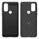 Dėklas Motorola Moto G Play 2022 Carbon Case, juodas