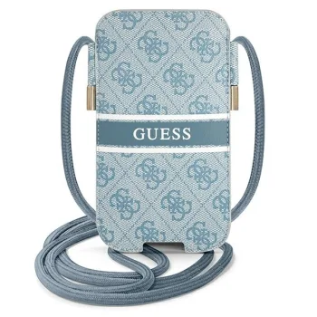 Guess 4G Stripe Phone Bag GUPHM4GDBL 6.1" Blue