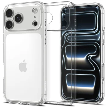 Dėklas Spigen Ultra Hybrid, skirtas iPhone 18 Pro / 17 Pro, skaidrus
