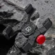 Rockbros 25210039003 dviračio telefono laikiklis ant vairo kolonėlės dangtelio, juodas