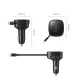 Orico FC-66-1A2C 66W automobilinis įkroviklis su ištraukiamu USB-C laidu, juodas