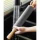 Non-slip Silicone Pastry Baking Dough Rolling Mat (70x50cm) + Pastry Roller Confectionery Silicone (38cm)