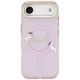 Karl Lagerfeld IML Choupettes Karl Script Logo MagSafe dėklas telefonui iPhone Air, rožinis