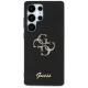 Guess Fixed Glitter Big 4G Metal Logo dėklas Samsung Galaxy S25 Ultra, juodas
