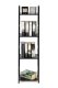 Metalinė 4 lentynų lentyna ModernHome LOFT, juoda