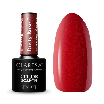 Claresa Dusty Rose 3 Hybrid Nail Polish, 5g