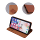 Atverčiamas odinis dėklas Apple iPhone 16 Pro, rudas