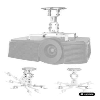 Maclean MC-200 W lubinis projektoriaus laikiklis, 54-320 mm, iki 13.5 kg, baltas