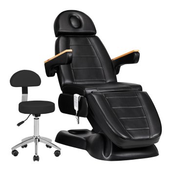 Elektrinis kosmetologinis gultas Sillon Lux 273b su kėdute, juodas