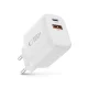Tech-Protect NCA20 PD 20W QC3.0 USB-A / USB-C įkroviklis, baltas