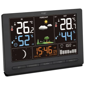 TFA SEASON Wireless Weather Station, Black