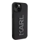 Karl Lagerfeld dėklas iPhone 15 telefonui 3D Logo Glitter, juodas