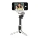 Aochuan Smart M1 Pro vaizdo stabilizatorius su RGB apšvietimu, baltas
