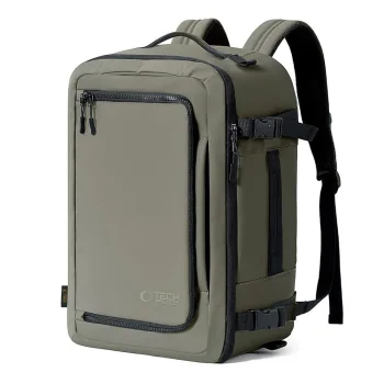 Tech-Protect Defender S50 15.6" nešiojamojo kompiuterio kuprinė 20L, alyvuogių sp.