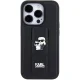 Karl Lagerfeld dėklas iPhone 15 Pro telefonui Gripstand Saffiano, juodas