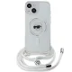 Karl Lagerfeld dėklas iPhone 15 / 14 / 13 Crossbody IML Karl Head MagSafe, skaidrus