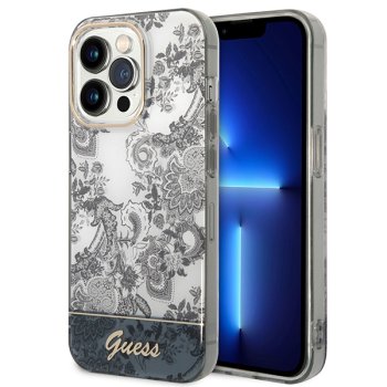 Guess Porcelain Collection dėklas, skirtas iPhone 14 Pro 6.1", pilkas