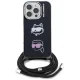 Karl Lagerfeld IML Crossbody dėklas, skirtas iPhone 16 Pro Max, juodas