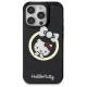 Hello Kitty dėklas iPhone 16 Pro su MagSafe, IML Fun Bow, juodas