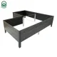 Pakelta lysvė KLASIKA Woodlook L-Shape, 146x146x30 cm, pilka