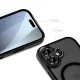 Dėklas iPhone 17 telefonui Tech-Protect MagCam MagSafe, matinis juodas